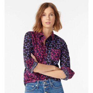 J. Crew Perfect Shirt Slim in Liberty Floral Mixed Print Size XS S